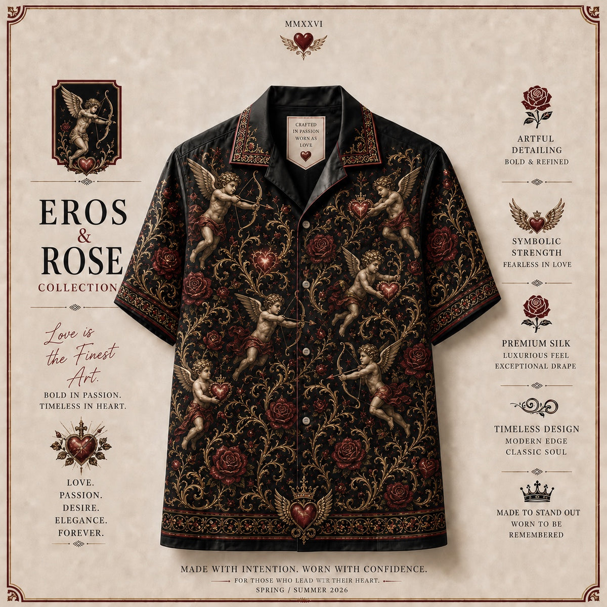 Eros Cupid Romance Resort Shirt image 1