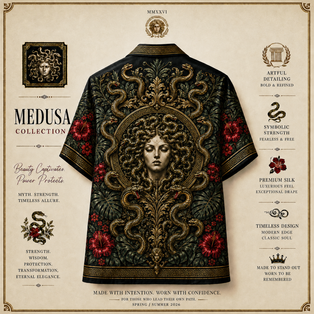 Medusa Myth Resort Shirt