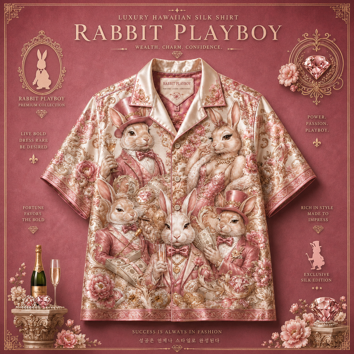 Pink Bunny Resort Shirt image 1