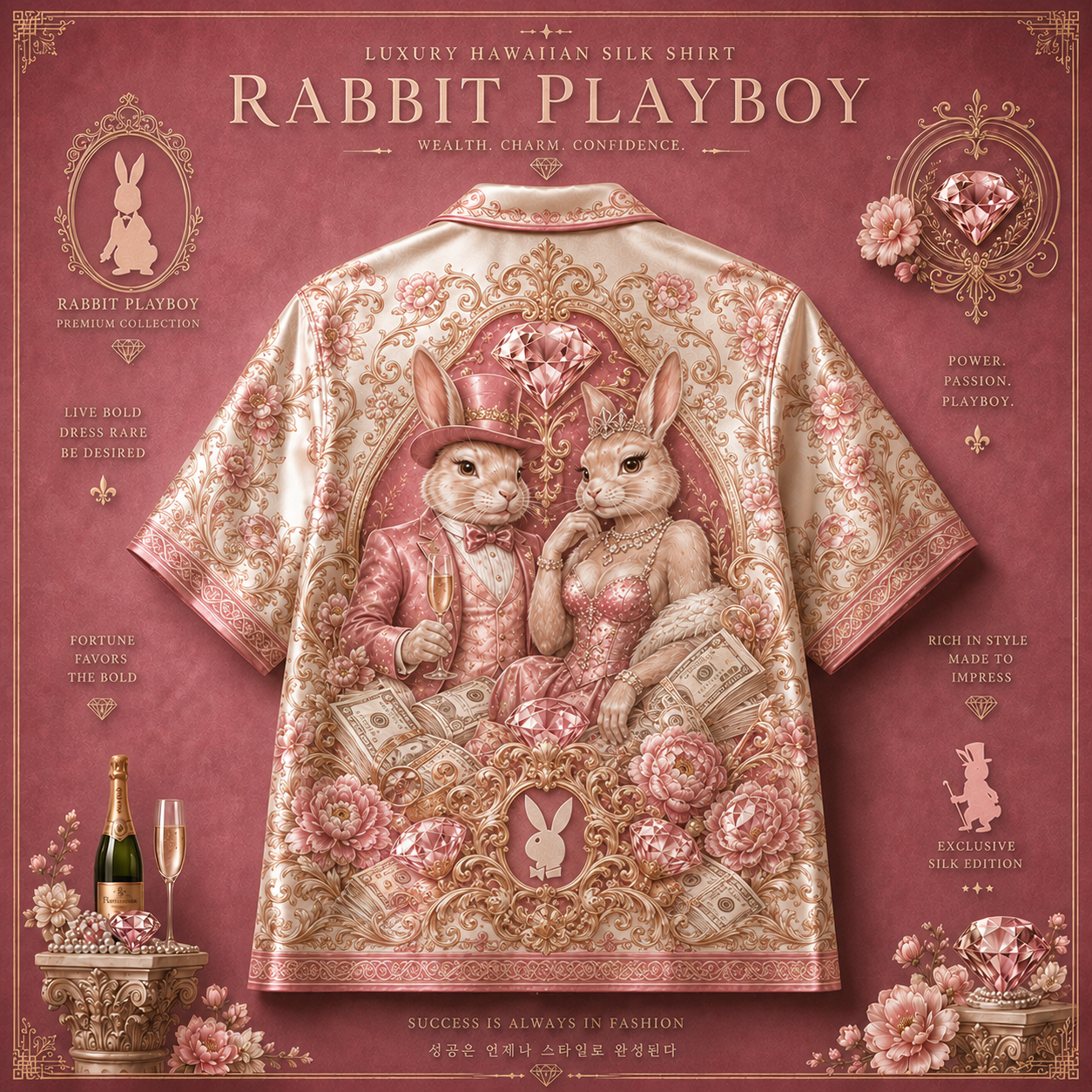 Pink Bunny Resort Shirt