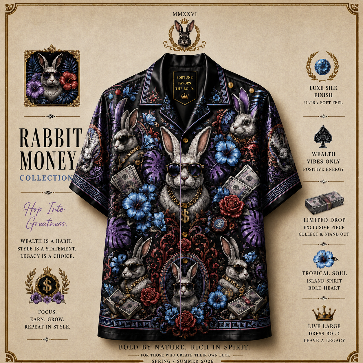 Rabbit Pop V2 Resort Shirt