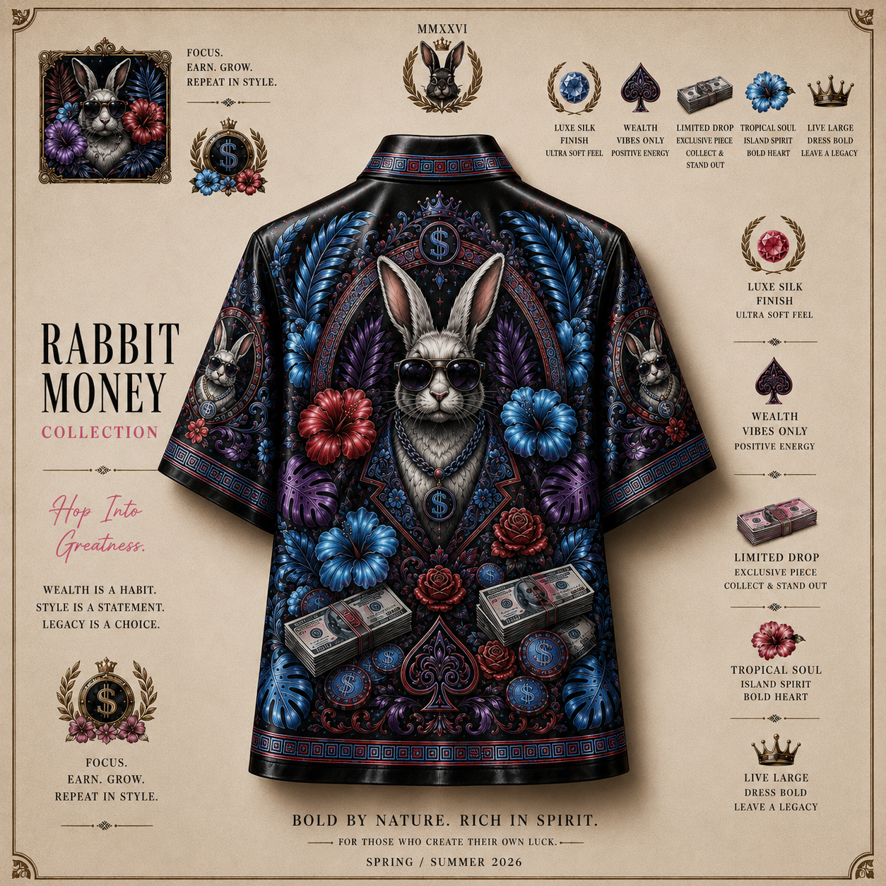 Rabbit Pop V2 Resort Shirt