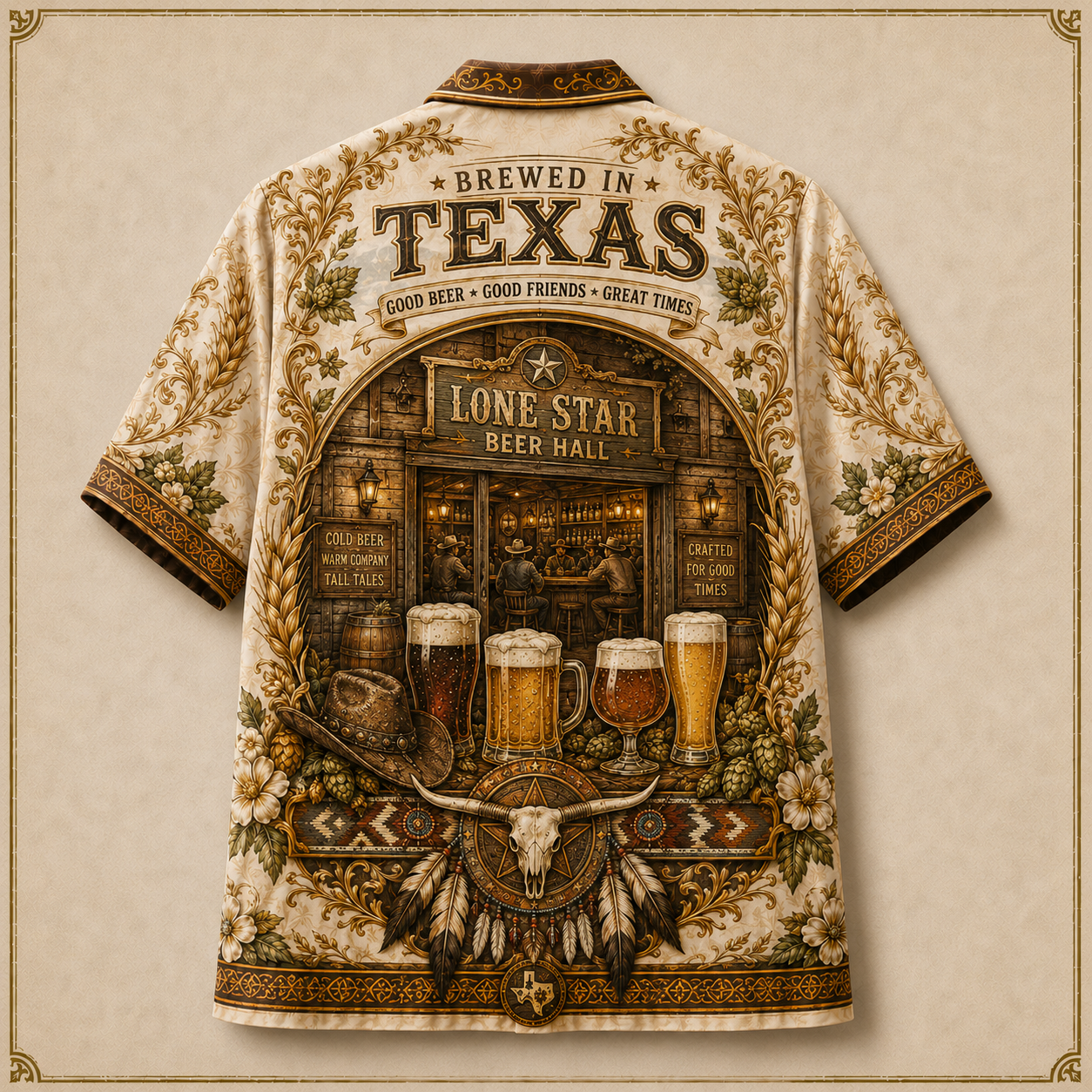 Texas Beer Americana Resort Shirt