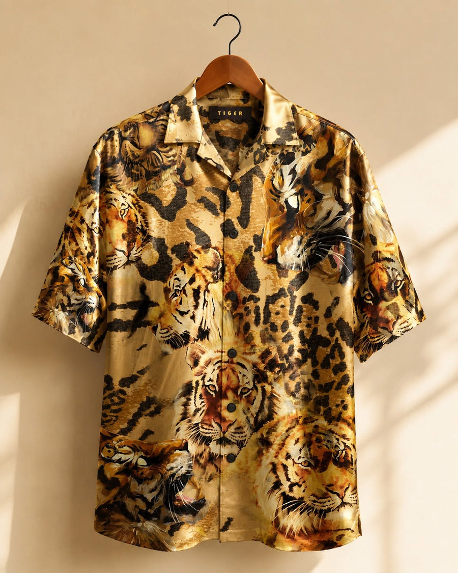 Tiger Graphic Resort Shirt